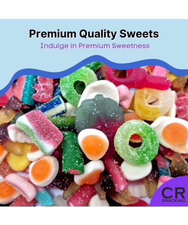 Pick & Mix Sweets 1kg - 20 Varieties Fizzy sour and Jelly Sweets premium quality Large Retro Candy Assortment Bag - Pick n Mix Sweets for Children Adults Christmas - Buy Online on GoSupps.com