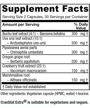 Vitanica CranStat Extra Vegan Urinary Tract Support 60 Capsules - Proven Formula for UTI Relief - Buy Online on GoSupps.com