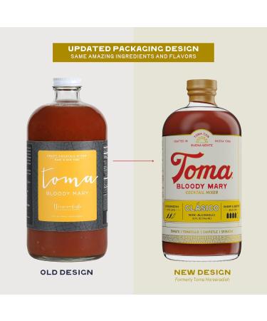 Tomato Bloody Mary Mix with Horseradish | Gluten-Free, Vegan, Low Carb, Keto-Friendly | Premium Cocktail Mixer | 32oz Bottle (Pack of 2) - Buy Online on GoSupps.com