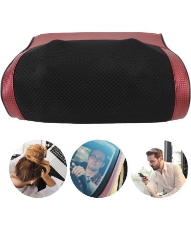 Alomejor Electric Deep Tissue Shiatsu Neck Massage Pillow with Heat - Red - Perfect for Home & Car - EU Plug - Buy Online on GoSupps.com