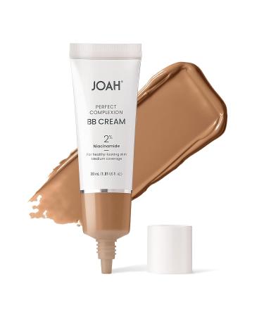 JOAH Beauty Perfect Complexion BB Cream with Hyaluronic Acid and Niaciminade Korean Makeup with Medium Buildable Coverage - Tan with Neutral Undertones - 1.01 Oz - Buy Online on GoSupps.com