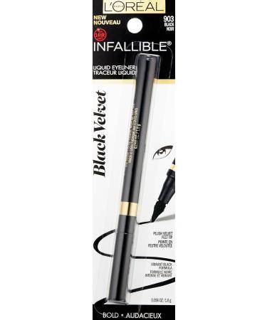 L'Or al Paris Infallible Black Velvet Liquid Eyeliner 0.056 oz - Packaging May Vary - Buy Online on GoSupps.com