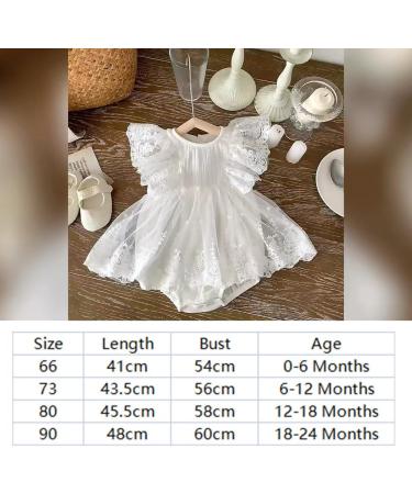 imKutie Baby Girl Romper - Lace Embroidered Ruffle Princess Dress for 1st Birthday Cake Smash Outfit, 6-12 Months - Buy Online on GoSupps.com