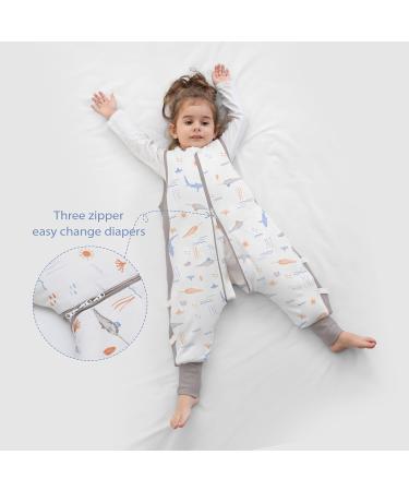 Whales Toddler Sleeping Bag with Legs 2.5 Tog | Winter Warm Cotton Swaddle Wrap for Baby 6-18 Months | M (1-2 Years) - Buy Online on GoSupps.com