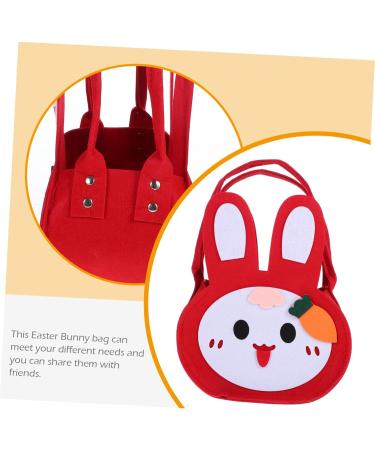 STOBAZA Easter Goodie Bags Snack Bags Easter Candy Pouch Cookies Storage Bags Candy Packing Bags Cloth 1 count (Pack of 1) Red - Buy Online on GoSupps.com