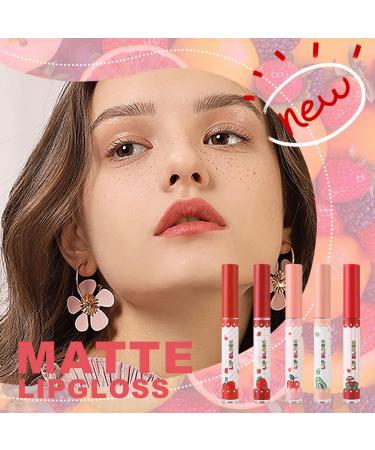 Plump Lips with hhseyewell Lip Plump Gloss - Fruit Lip Glaze in Red White for Long Lasting Velvet Finish - Buy Online on GoSupps.com