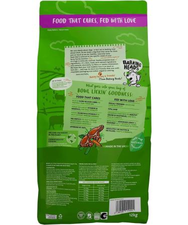Barking Heads Complete Dry Dog Food 12kg - Adult All Hounder Bowl Lickin' Goodness Lamb - Natural Everyday Immunity & Vitality - Vet Approved Lamb 12 kg (Pack of 1) - Buy Online on GoSupps.com