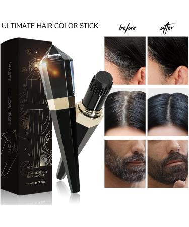  Beliky Girl Ultimate hair color stick hair touch-up stick instant gray hair concealer stick built-in comb for even blending cream corrector fast temporary coverage #DARK BROWN - Buy Online on GoSupps.com