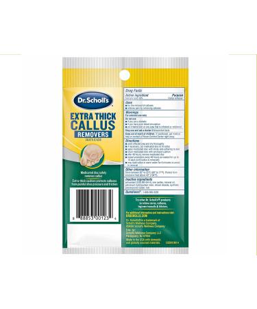 Dr. Scholl's Extra Thick Callus Removers - 4 Cushions each (Pack of 3) - Buy Online on GoSupps.com