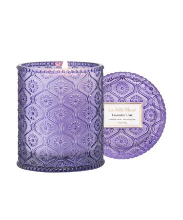 LA JOLIE MUSE Lavender Candle Candles for Women Lavender Lilac Candle Scented Candle Gift Aromatherapy Candle Candles for Home Scented