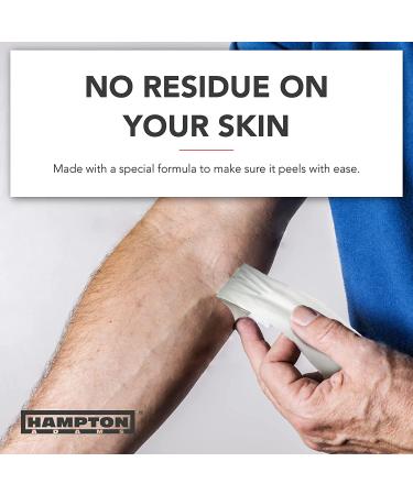 Hampton Adams | As Seen on Shark Tank | 3-Pack White Athletic Sports Tape  Very Strong Easy Tear NO Sticky Residue Best Tape for Athlete & Medical Trainers - Buy Online on GoSupps.com
