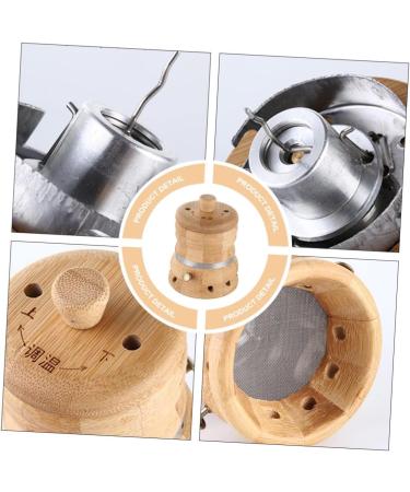 Gatuida Moxibustion Box Set - Moxa Container & Heating Tank for Optimal Temperature Control - Khaki Moxibustion Burner with Bamboo Tube - Buy Online on GoSupps.com