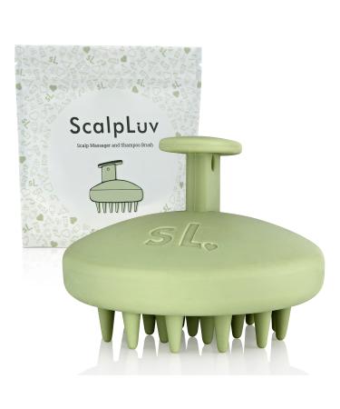 scalpluv | Scalp Massager Hair Brush  3 in 1 Hair Massager  Exfoliator  Promotes Hair Growth  Dandruff Treatment  Waterproof Shower Scalp Scrubber with Soft Bristles  Shampoo Scrubber (Mint)