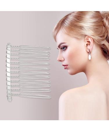 VOCOSTE 12 Pcs No Slip Hair Side Combs - Metal Silver Tone Accessories - Buy Online on GoSupps.com