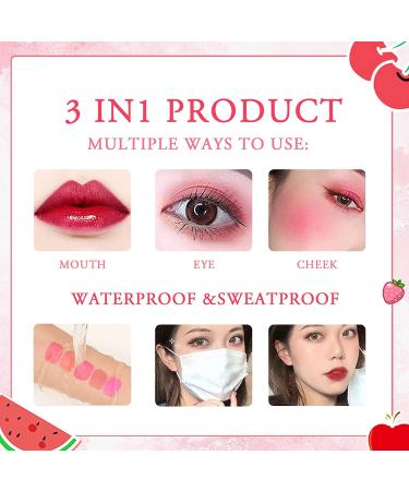 6 Colors Korean Lip Tint Set - Long Lasting Moisturizing Stain for Lips & Cheeks - Buy Online on GoSupps.com