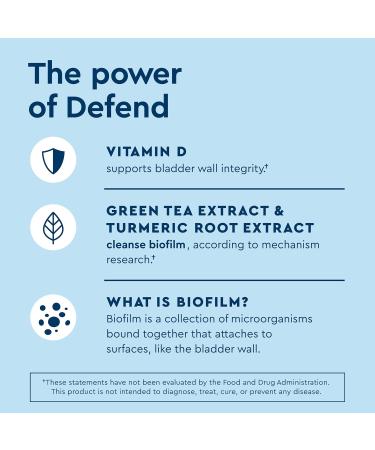 Uqora Defend - Urinary Tract Health Supplement - Support Bladder Health & Cleanse Biofilm* with D-Mannose Green Tea Extract Turmeric Extract & More - Gluten-Free - 60 Capsules (30-Day Supply) 60 Count (Pack of 1) - Buy Online on GoSupps.com