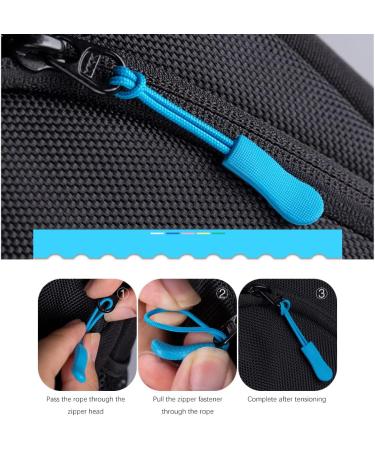 Neikafan 100 Zipper Pulls - Nylon Replacement Zippers for Backpack Clothing & Sportswear | 20 Colors Available - Buy Online on GoSupps.com