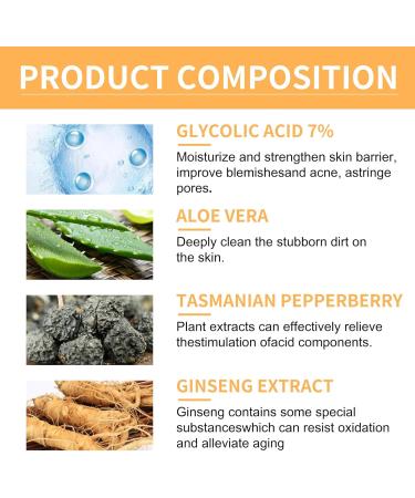 Glycolic Acid 7% Toning Solution with Hyaluronic Acid - Exfoliate, Brighten, and Rejuvenate - 240ml - Buy Online on GoSupps.com