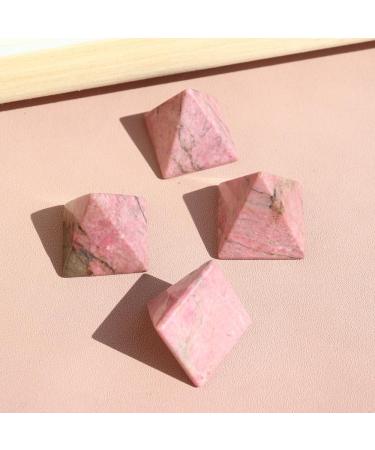 Natural Stone Rhodonite Crystal Pyramid Stone Gemstone Reiki Rose Pyramid Home Decoration Gifts Stone Mineral Specimen - Buy Online on GoSupps.com