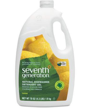 Seventh Generation Lemon Auto Dishwasher Gel, 70 OZ 70 Ounce (Pack of 1) Lemon