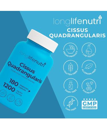 Cissus Quadrangularis Extract Capsules - Joint and Tendon Support Supplement | Reduce Pain & Promote Bone Health | 180 Vegetarian Pills - Buy Online on GoSupps.com