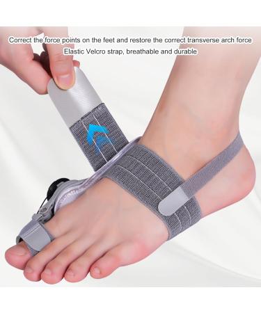 Bunion Corrector for Men & Women | Adjustable Bunion Splint & Orthopedic Toe Straightener for Bunion Relief & Hammer Toe | Gray 15cm x 7cm x 4.5cm - Buy Online on GoSupps.com