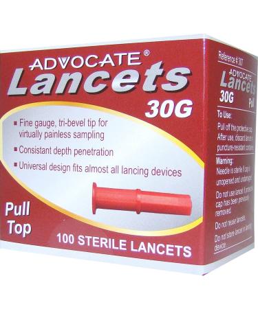Advocate Lancets 30g 100 Sterile Lancets  Health and Beauty
