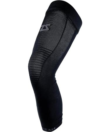 Zensah Full Leg Compression Sleeve for Men & Women - Medium Black - Ideal for Running, Basketball, Football - Thigh, Knee, Calf Support - Buy Online on GoSupps.com
