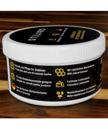STILORD Colorless Leather Grease - Beeswax Balm for Smooth Leather Care - Protection Cleaning and Waterproofing - Buy Online on GoSupps.com