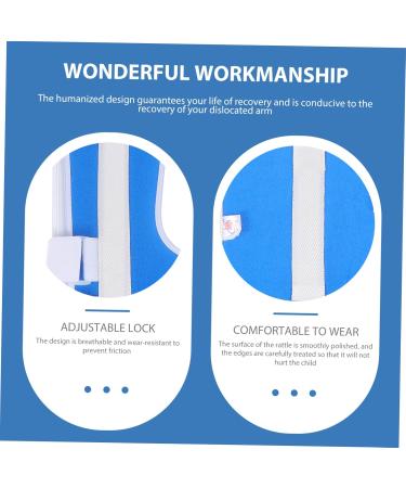 FRCOLOR Humerus Fixation Strap - Shoulder Brace for Men & Women | Arm Splint & Rest Support - 32x15x2cm Blue & White - Buy Online on GoSupps.com