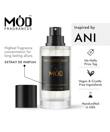Mod Fragrances Enigmatic Night Perfume For Women and Men - Inspired By Ani Perfume Dupe Long Lasting Amber Floral Fragrance Extrait De Parfum 50ml - Buy Online on GoSupps.com