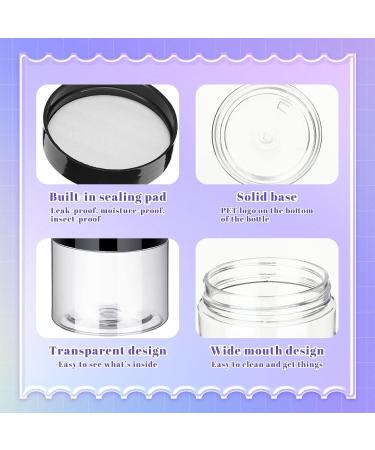 150 Pieces Plastic Container Jars with Lids Round Clear Cosmetic Jars Empty Clear Plastic Jars for Lotion Cream Ointments Makeup Eye Shadow Rhinestone Samples Pot Travel Storage (2 oz) - Buy Online on GoSupps.com