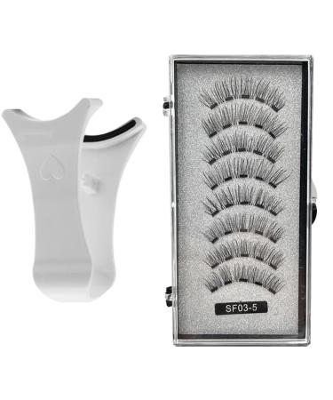 Magnetic Eyelashes 2 Pairs Magnetic Lashes False Eyelashes With Magnets Natural Magnetic Eyelashes Lashes With Applicator Comfortable And Reusable False Lashes No Glue Needed