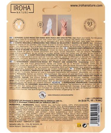 Iroha Glove Mask - Peach Regenerating Mask (1 x 2 Pieces) | International Shipping Available - Buy Online on GoSupps.com