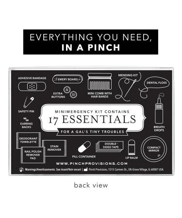 Pinch Provisions Criss Cross Green Minimergency Kit | 17 Travel-Sized Beauty Essentials for Purses | Perfect Gift for Holidays & Birthdays - Buy Online on GoSupps.com