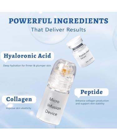 Micro Infusion for Skin Care Collagen Peptide Hyaluronic Acid Serum Face Serum and Stamp 0.05mm - Buy Online on GoSupps.com
