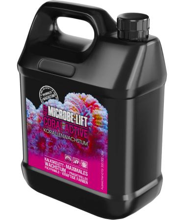 Microbe -Lift Coral Active - 3785 ml - coral booster for increasing growth & colors in stone corals & mussels in seawater aquariums.multicolored 3785ml (1gal)