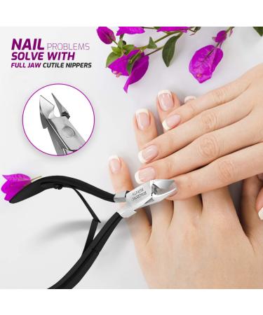 Professional Cuticle Cutter & Pusher Trimmer - Nail Care Tool for Manicure & Pedicure Beauty - Buy Online on GoSupps.com