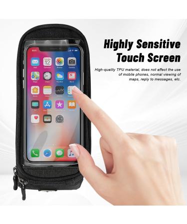 Kasanni Waterproof Bicycle Bag Frame with TPU Touchscreen - Handlebar & Frame Pocket for Phones Under 7 inches - Buy Online on GoSupps.com