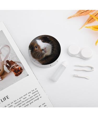 Portable Cute Guinea Pig Contact Lens Travel Kit | Contact Box with Mirror for Outdoor Use - Buy Online on GoSupps.com