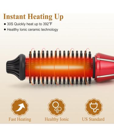 Buy Mini Hair Curling Iron Brush - Ceramic Tourmaline Ionic Hot Curler for All Hair Types | Professional Anti-Scald Electric Wand - Fast International Shipping - Buy Online on GoSupps.com