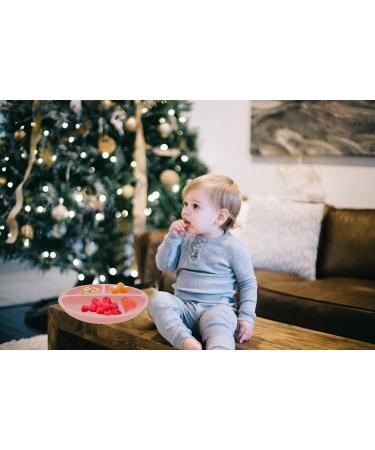 SilverStaar Baby Weaning Set - Silicone Suction Plate, Bowl, Spoon, Fork & Bib | Detachable Suction Base Feeding Set for Babies and Toddlers (Pink) - Buy Online on GoSupps.com