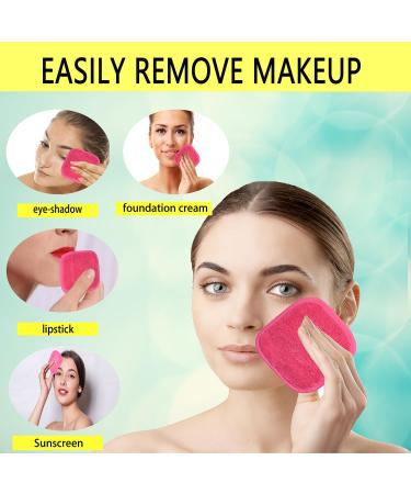 Bloom Seed Makeup Remover Cloths - Reusable Microfiber Face Cleaning Cloths - 8x8 inch Pink (6 Pack) for Eco-Friendly Beauty - Buy Online on GoSupps.com