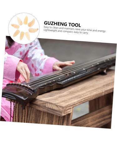 POPETPOP 8 Pcs Guzheng nail pieces Guzheng Nail Covers Practical Guzheng Nails Finger Picks guitars for adults guzheng false nails guitar thumb picks music lute small horns child instrument 2.5X1.2X0.1CM Light Yellow 02 - Buy Online on GoSupps.com
