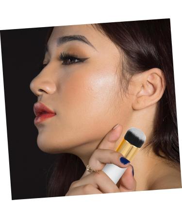 POPETPOP Fluffy Foundation Makeup Brush - White Blush Brush for Flawless Application | International Shipping Available - Buy Online on GoSupps.com