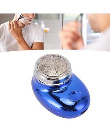 Handheld Beard Trimmer Electric Beard Trimmer Smoothing Cut USB Rechargeable Stainless Steel (Electroplated Blue) - Buy Online on GoSupps.com