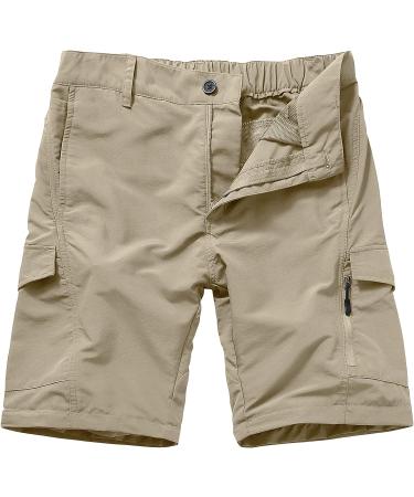 Mens Quick Dry Lightweight Convertible Hiking Fishing Pants - Khaki - Buy Online on GoSupps.com