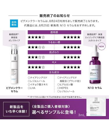 La Roche Posay Niacinamide 10% Face Serum for Brightening and Anti-Aging, Reduces Dark Spots and Uneven Skin Tone - Buy Online on GoSupps.com