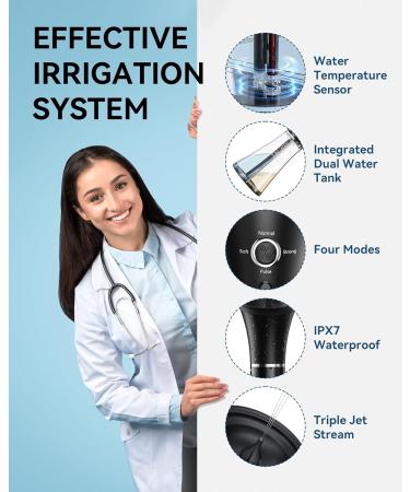 Upgraded Ear Wax Removal Tool - Safe Ear Cleaner with Temperature Sensor & 4 Pressure Levels - Effective Ear Irrigation Kit - IPX7 Waterproof & USB-C Cable - Buy Online on GoSupps.com