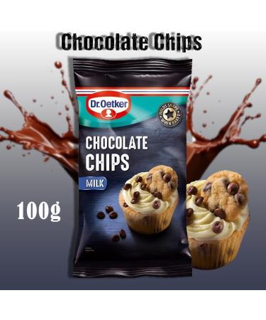 Dr Oetker Baking Chocolate Pick N Mix - Choose From 5 Flavours | Chocolate Chips - Milk - Plain & White Extra Dark & Milk Choc Chunks in Cake Decorations - Pack of 2 x 100g - Buy Online on GoSupps.com